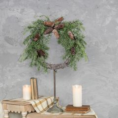 Cluster Pinecone And Pine Wreath
