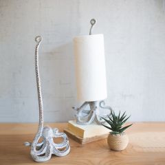 Coastal Cast Iron Octopus Paper Towel Holder