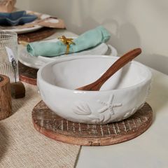 Coastal Charms Ceramic Serving Bowl Set of 2