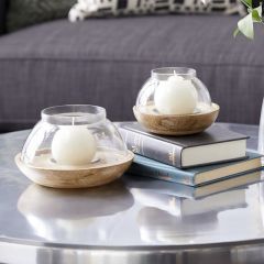 Coastal Classics Hurricane Lamps Set of 2