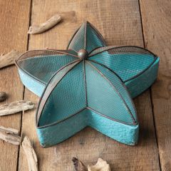 Coastal Starfish Metal Sifter Tray