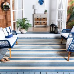 Coastal Striped Indoor/Outdoor Area Rug