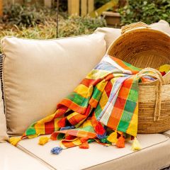 Color Pop Picnic Plaid Cotton Throw
