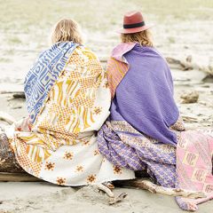 Colorful Vintage Kantha Fabric