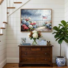 Colors of Freedom Canvas Printed Wall Sign