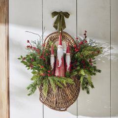 Cone Style Santa Decor Set of 3