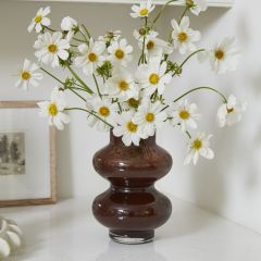 Contemporary Accents Brown Glass Vase