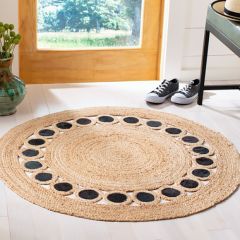 Contemporary Round Jute Rug