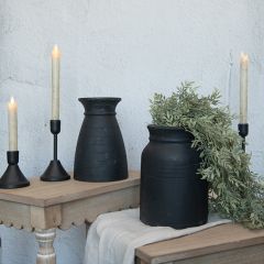 Contemporary Wood Vase Set of 2