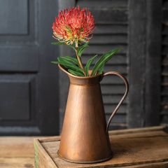 Copper Finish Farmhouse Pitcher Vase