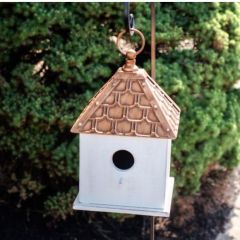 Copper Shingled Cottage Birdhouse