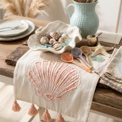 Coral Cove Seashell Table Runner
