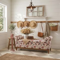 Cottage Bloom Storage Bench with Bolsters