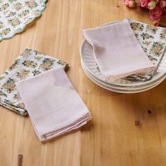Cottage Cabbage Rose Napkins Set of 4