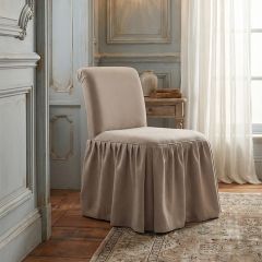 Cottage Chic Skirted Vanity Chair
