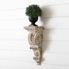 Cottage Chic White Chippy Corbel