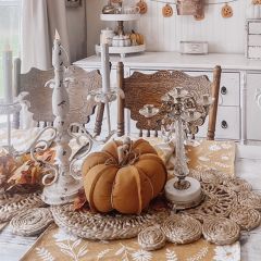 Cottage Country Candelabra Candle Holder