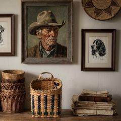 Cottage Country Wall Basket