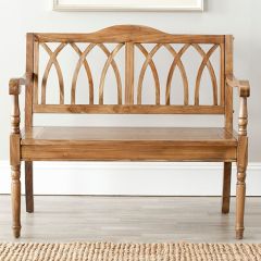 Cottage Elm Wood Bench
