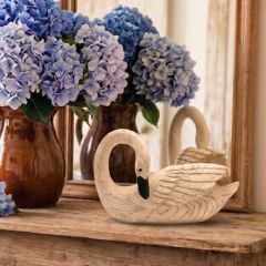 Cottage Garden Bent Neck Swan