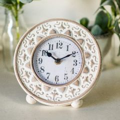 Cottage Wood Table Clock