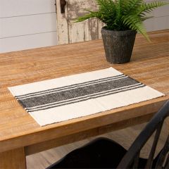 Cotton Grain Striped Placemat Set of 4