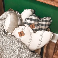 Cotton Heart Shaped Pillow
