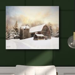 Country Barn Winter Wall Art