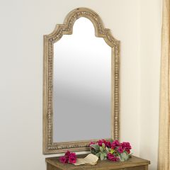 Country Bead Edge Wood Mirror