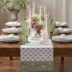 Country Cottage Floral Print Table Runner