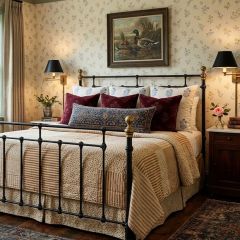 Country Floral Patchwork Quilt