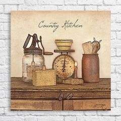 Country Kitchen Canvas Wall Art