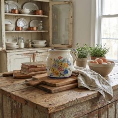 Countryside Floral Terracotta Pitcher