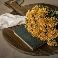 Countryside Harvest Faux Mum Bush Tan
