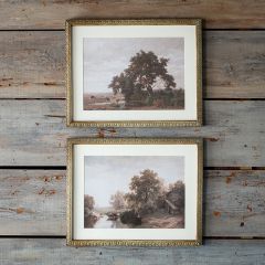 Countryside Landscape Framed Prints Set of 2