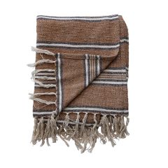 Cozy Classics Fringed Striped Throw Blanket
