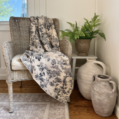 Cozy Cotton Printed Throw Blanket