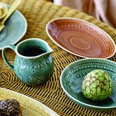 Crackle Glaze Sienna Oval Plate