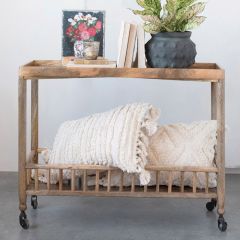 Cream Cotton Slub Pillow With Tassels Set of 2