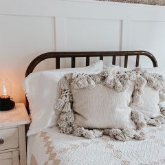 Cream Cotton Slub Pillow