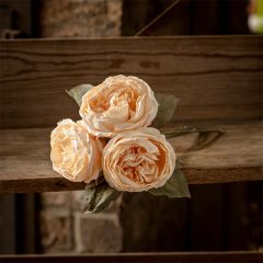 Cream English Rose Bouquet Set of 2