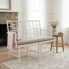 Cream Modern Belleville Settee