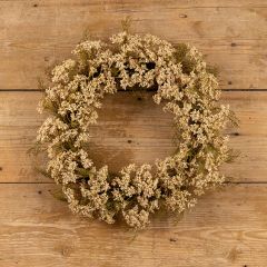 Cream Queen Anne Lace Decorative Wreath