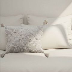Creamstone Textured Lumbar Pillow