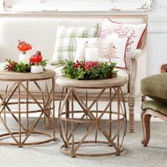 Criss Cross Nesting Table Set of 2