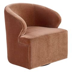 Curved Contemporary Swivel Chair