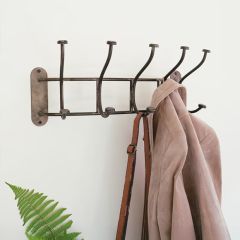 Curved Iron Wall Hook Rack