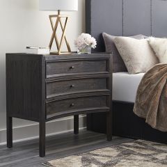 Curved Pine 3 Drawer Chest