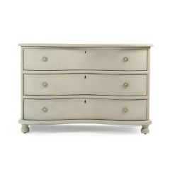 Curvy 3 Drawer Pine Chest