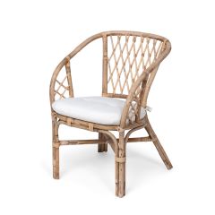 Cushioned Angola Rattan Chair